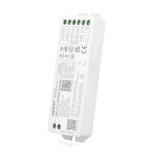Controlador WiFi Tuya Fita LED 12/24V DC compatível Alexa e Google