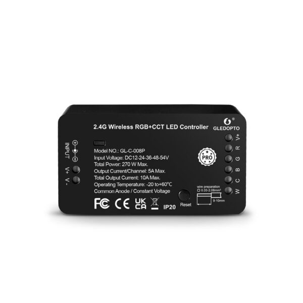 Controlador Zigbee 3.0 Pro Fita LED 12/24V DC compatível Hue e Home Assistant