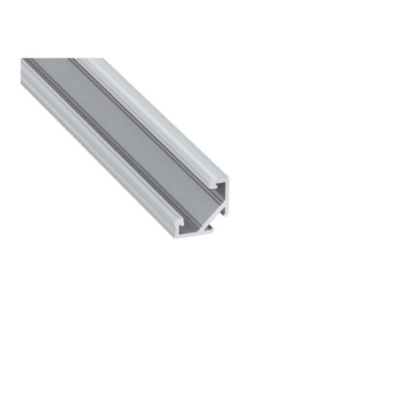 Perfil de Alumínio de Canto 19x19mm com Difusor Opal — 2m
